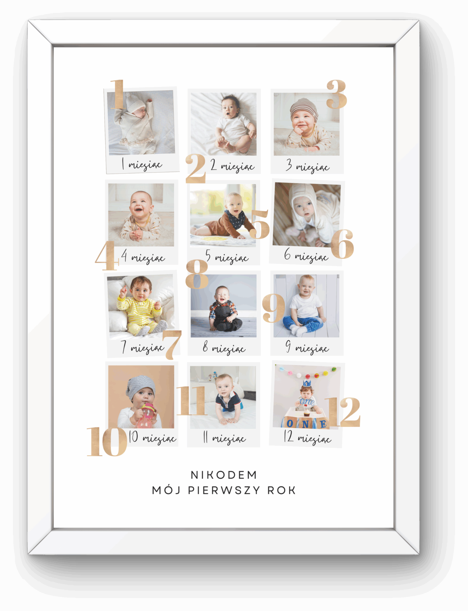 Kolaż „MÓJ PIERWSZY ROK” z Ramką