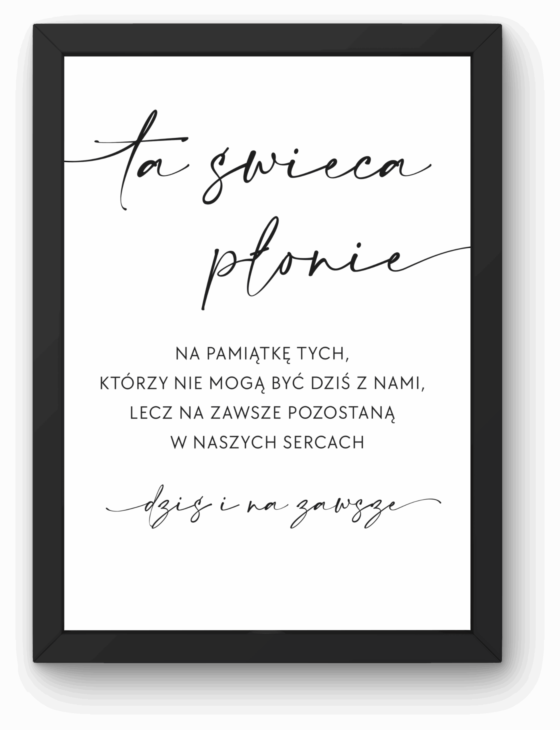 Plakat „Ta świeca płonie” – Tablica Pamięci
