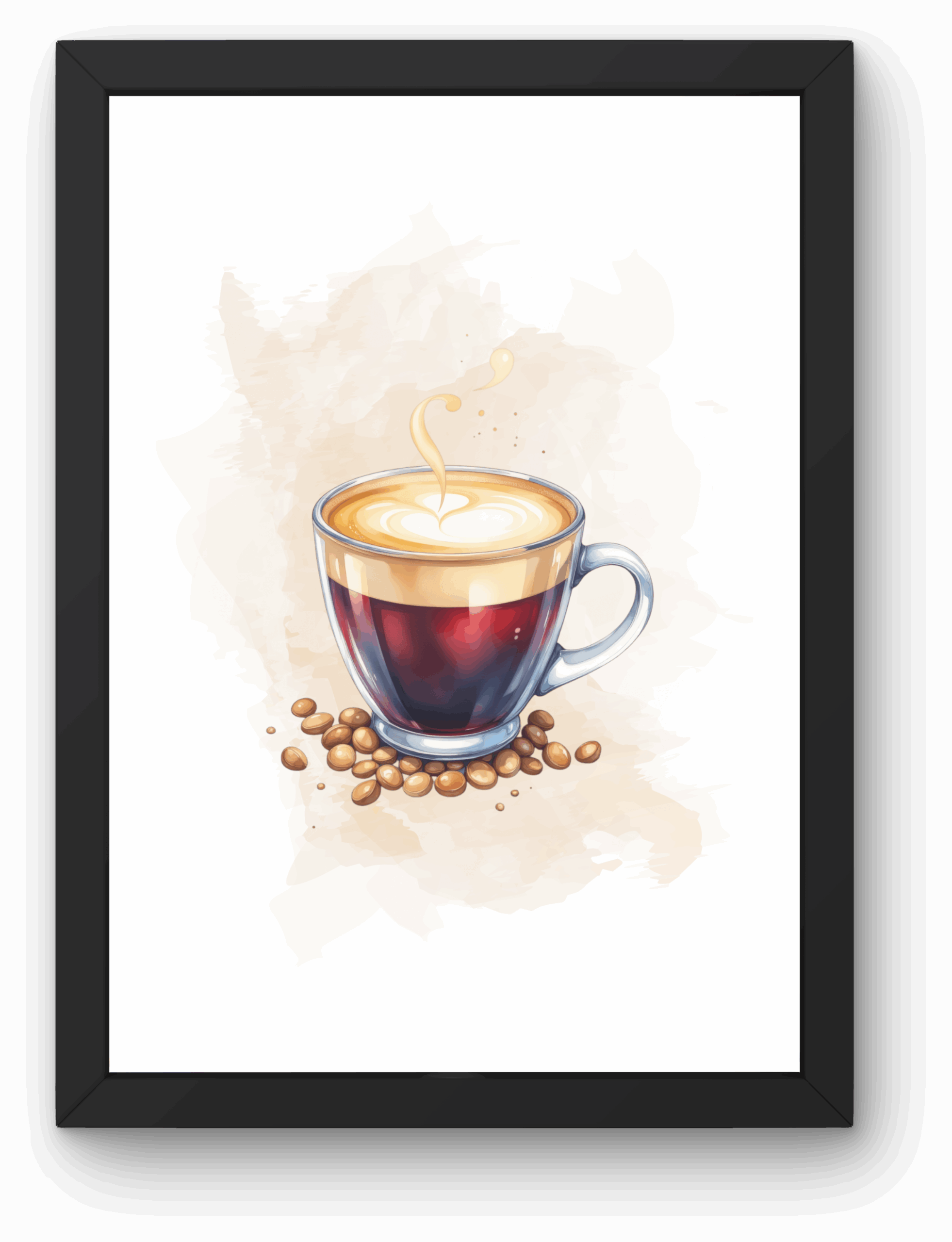 Plakat Kawowy A4 z Ramką