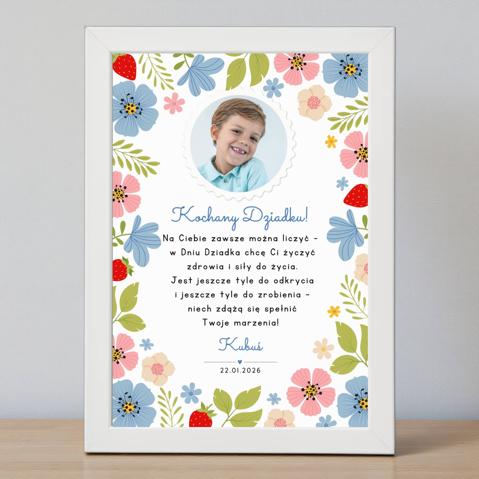 Plakat na Dzień Babci i Dziadka – Podziękowanie Ze Zdjęciem - obrazek 12