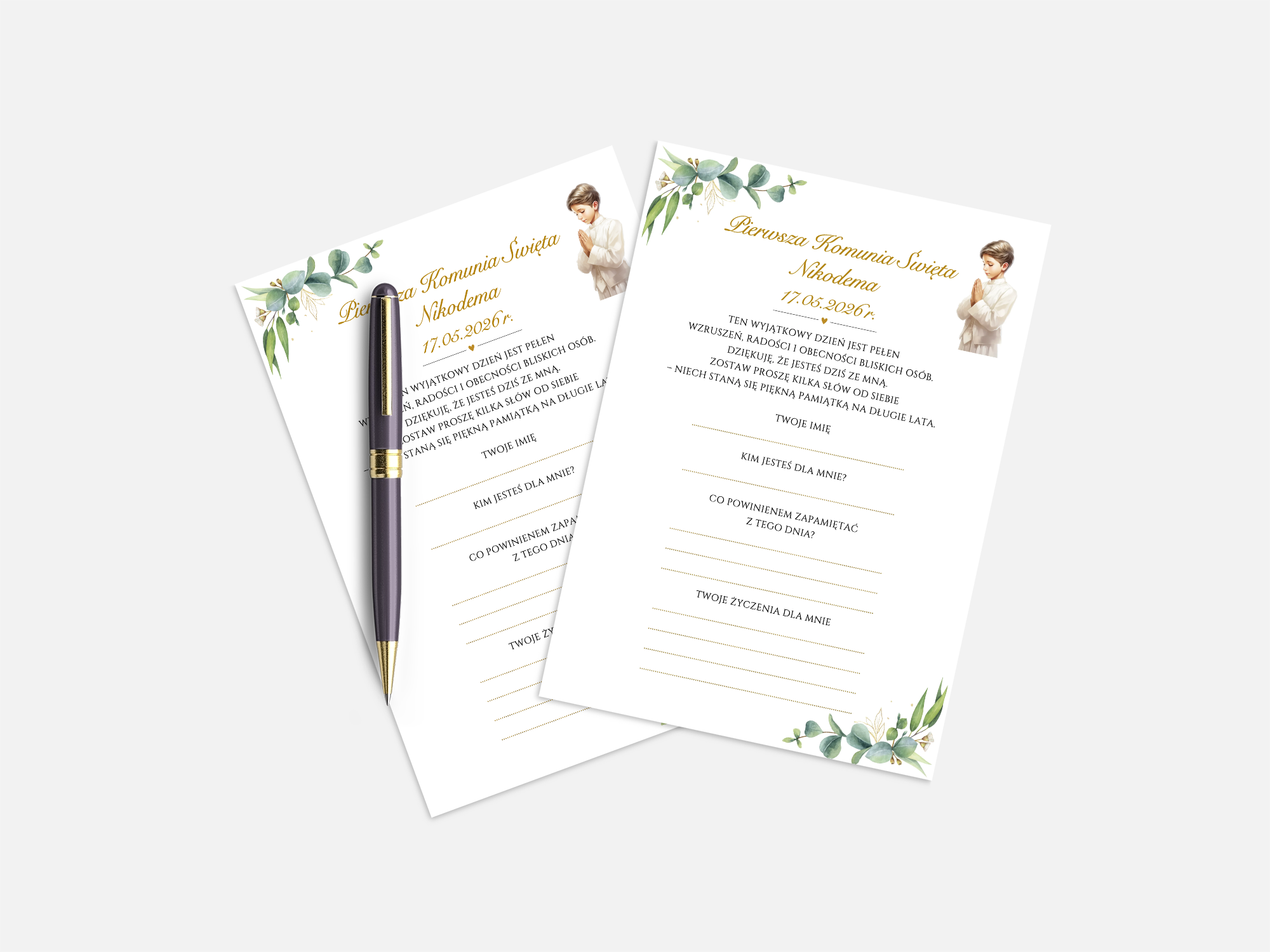 Ankieta komunijna - Plik PDF do Samodzielnego Druku - obrazek 3