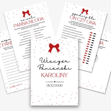 Zestaw Gier na Wieczór Panieński - Plik PDF do Druku