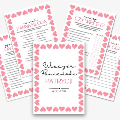 Zestaw Gier na Wieczór Panieński - Plik PDF do Druku