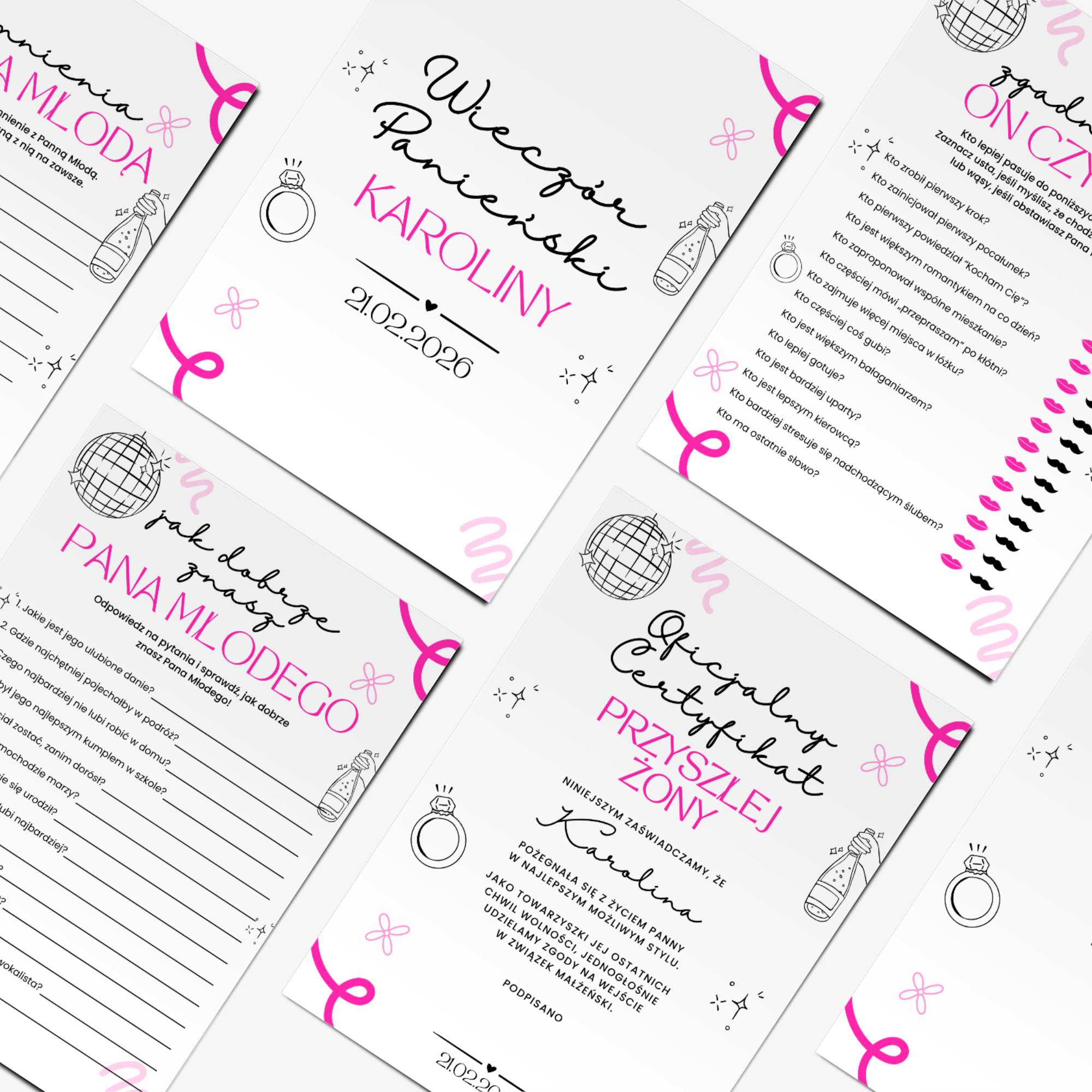 Zestaw Gier na Wieczór Panieński - Plik PDF do Druku - obrazek 2