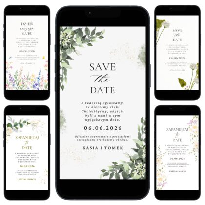Cyfrowe Zawiadomienie o Ślubie - Save The Date